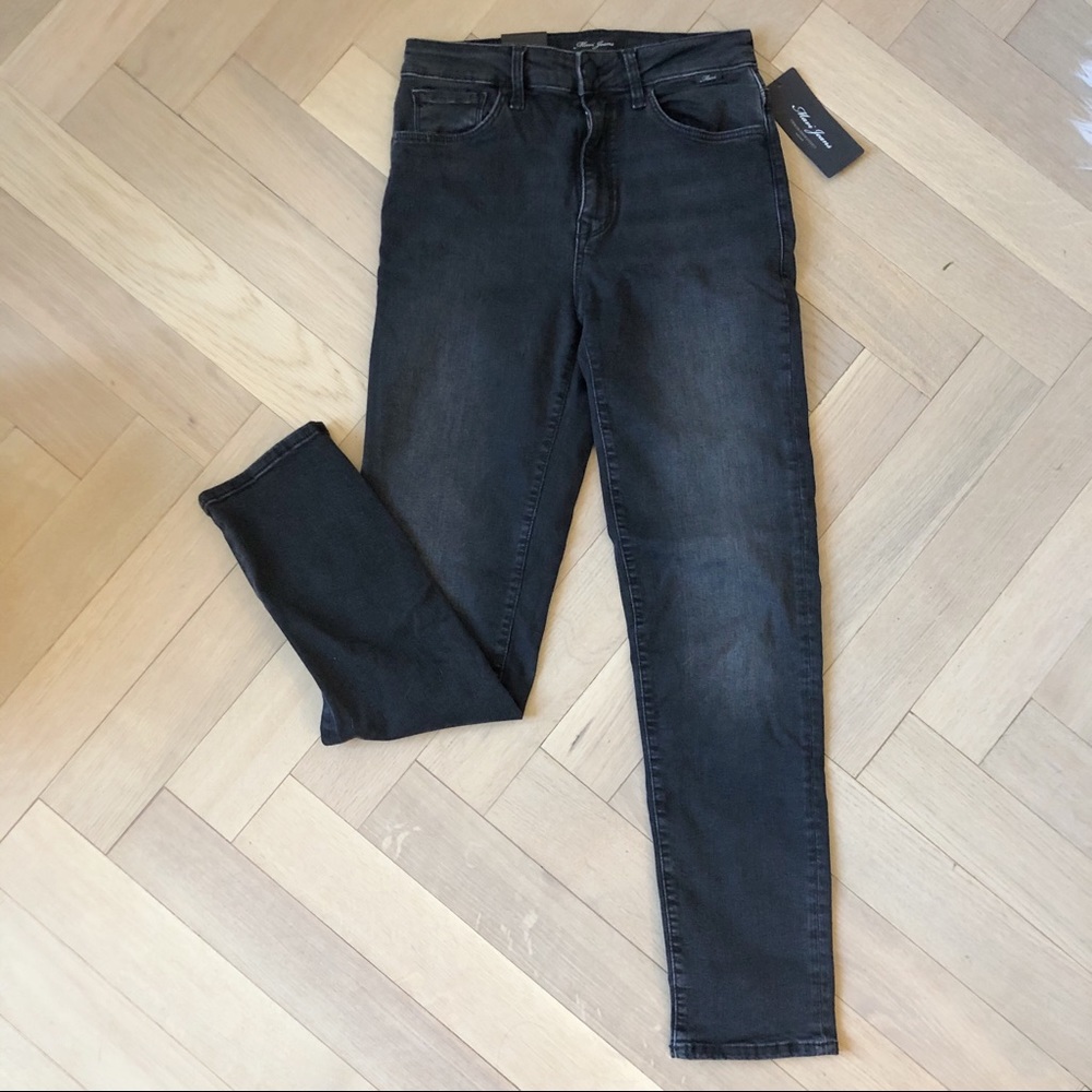 NWT Mavi Lea High Rise Crop Straight Jean Size 25
